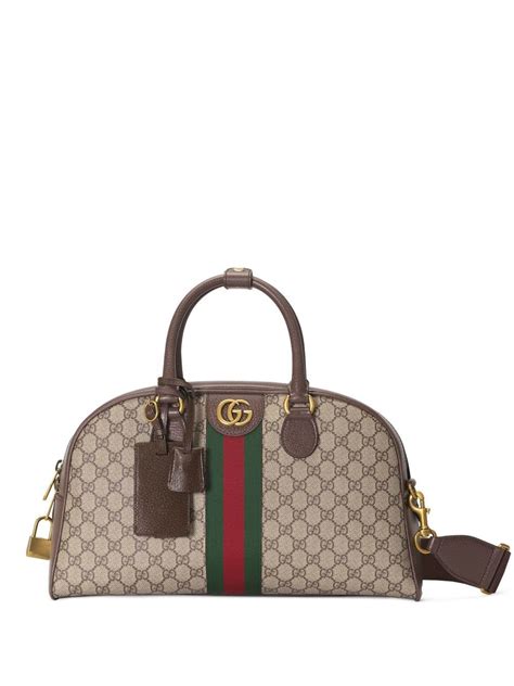 gucci bowling bag|gucci embossed duffle bag.